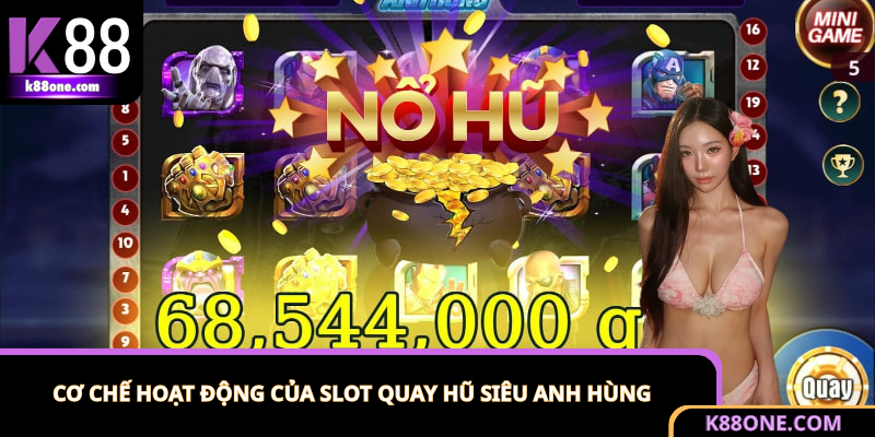 Cơ chế quay và trả thưởng của nổ hũ siêu anh hùng